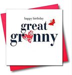 Claire Giles Hearts and Stars Happy Birthday Great Granny Card