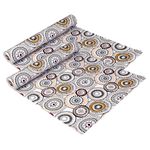 Kuber Industries Shelf Liner | PVC Cabinet Shelf Protector | Kitchen Liners for Cabinets and Drawers Mat | Rangoli Shelf Liner Cabinet Mat | 5 MTR | Pack of 2 | White