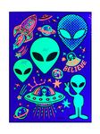 Glow Temporary Tattoos (Alien)