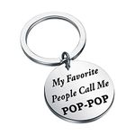 Father's Day gift Pop Pop Gift My Favorite People Call Me Pop-Pop Keychain Papa Gift Grandpa Gift Grandfather Gift (Call Me Pop-Pop Keychain)