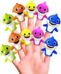 Nickelodeon Baby Shark 10 Pc Finger Puppet Set - Party Favors, Educational, Bath Toys, Story Time, Floating Pool Toys, Beach Toys, Finger Toys, Playtime