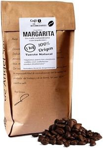 CAFE SIN INTERMEDIARIOS - Café Colombiano - Margarita En Grano sin moler 1 Kg - Tostado semanal y recién envasado - Intensidad de sabor bajo - Ideal para Café Solo