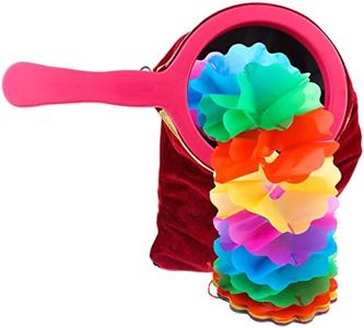 LOCOLO Bolsa mágica con asa de transporte, bolsa para trucos mágicos con cambio mágico de flores Magic Change Bag asa giratoria hace que las cosas aparezcan magia trucos