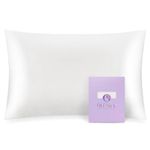 OLESILK Kids Toddler-Pillow-Case 13x18 Inch 1 Pack, 100% Mulberry Silk Pillow Cases Toddler, Soft Breathable Smooth for Baby in Summer, Hidden Zipper - Ivory