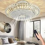 50cm Crystal Enclosed Ceiling Fan w