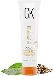Global Keratin GKhair Moisturizing Shampoo Color Protection (100ml/ 3.4 fl.oz) | Organic Oil Extracts - Hydration Strengthening Hair - Sulfate, Paraben Free Shampoo for Women, Men - All Hair Types