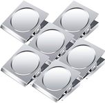 Grwanpen 6 Pack Magnetic Clips Stainless Steel Magnetic Clip, Clip Magnets Best for House Office School Use, Hanging Home Decoration, Photo Displays