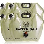 HIKEMAN Camping Water Container Bag - Collapsible Water Storage Carrier with Spigot,8L Drinking Water Container for Outdoors Camping Picnic BBQ Hiking Backpack Survival Kit(4PCS)