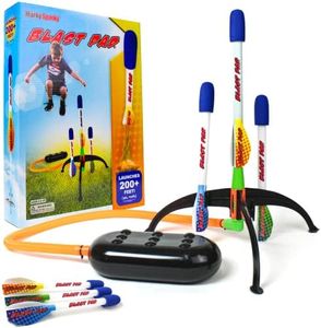 Blast Pad Rocket Launcher - Designed in USA - Highest Flying Rocket - Super Durable Rockets and Stomp Pad Launcher - Top Outdoor Toys for 3 Year Old Boys Ages 4-8