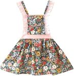 (2 to 5 Years Old, Fairy Pink) - CRB Fashion Kids Cooking Baking Apron Toddler, Little Girls, Cute Kitchen Chef Aprons (2 to 5 Years Old, Fairy Pink)