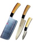 Ying Guns Premium Heavy Professional Knives Combo Kitchen Knife Set Pack of 3 Size, Cleaver 6.5x3 & Chef's 8X 1.6 & Carving Knife 3" for Cutting Meat,Fish,Vegetable