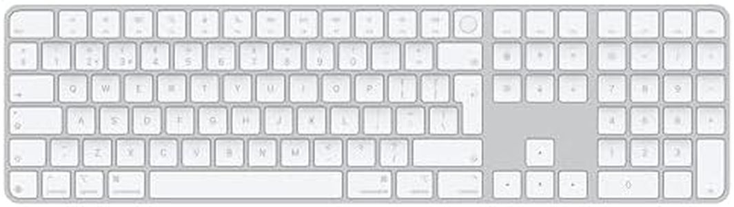 Apple Magic Keyboard with Touch ID and Numeric Keypad for Mac models with Apple silicon - British English - White Keys 