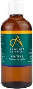 Absolute Aromas Tea Tree Essential Oil 100ml - Pure, Natural, Undiluted, Cruelty Free and Vegan – for Aromatherapy, Diffusers and Face, Hair, Skin and Nail Care