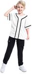 TOPTIE Boys Baseball Jersey, Kids B