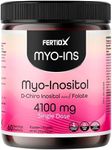 Fertiox Myo-Ins Powder I Myo-Inositol 4000 mg, D-Chiro Inositol 100 mg and Folate 400 mcg Per Serving (One Scoop of Powder), High Dose and Purity I 60 Serving I Ideal 40:1 Ratio Myo Inositol to D-Chiro Inositol I For Women, 60 Day Supply, Made In Canada