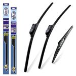 alca Germany Fits Ford Fiesta 2008-2013 Set 3 Windscreen Wiper Blades Super Front Rear 26"15"TL 12"J ASF2615TL12J