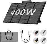 NURZVIY 400 Watts Foldable Solar Panel, Luggable & Durable, Portable 400W Solar Charger Complete with Adjustable Stand Case, 40V Waterproof for Off-Grid Camping RV/Campervan Solar Generator