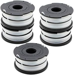 RONGJU 5 Pack Weed Eater Spool Compatible with Black&Decker GH710 GH700 GH750 String Trimmer Spool Line 36ft 0.065" for DF-065&DF-065-BKP Dual Line Spool 90517175