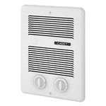 Cadet Com-Pak Bath 1000W 120V/240V best bathroom electric wall heater with thermostat and timer, white