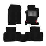 Elegant Cord Black Custom Fit Car Mat Compatible with Honda Accord [2007-2011] - Set of 5 Pcs