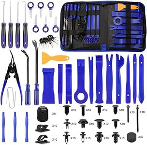 Hochferr 250 PCS Trim Removal Tool Kit Automotive Tools Auto Removal Set for Car Panel Dashboard Radio Puller Tool Plastic Pry Tools Clip Pliers/Fastener Pry Tool with Storage Bag (Blue)