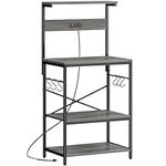 SUPERJARE Kitchen Bakers Rack with 