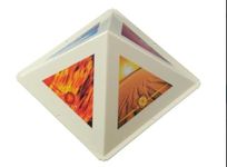 Plastic Astro Devam 1st Experiment Pyramid (Small, White)