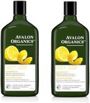 Avalon Organics Clarifying Lemon Shampoo, 11 oz. (Pack of 2)