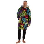 Undercover Adults Oversized Gaming Fleece Hoodie 31B1972 Multicoloured