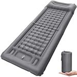 NHOWIN Camping Mat, 12CM Thicken Ultralight Camping Sleeping Mat with Built-in Pump, Portable Self Inflating Camping Mat with Pillow, Waterproof Inflatable Camping Mattress for Camping, Hiking