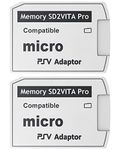 Skywin- SD2Vita PS Vita Memory Adapter, PS Vita SD Card Adapter Compatible with PS Vita 1000/2000 3.6 or PS VitaHENkaku System (2 Pack)