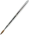 Young Nails YNI Finesse Pro Acrylic Sculptor - Standard Size 9 Oval Brush w/ Built-In Brush Cover, Natural Hair, Ideal for Acrylic Nail Application, Acrylic Fills, Acrylic Nail Extensions, Nail Art