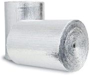 Double Bubble Reflective Foil Insulation: (48 in X 10 Ft Roll) Commercial Grade, No Tear, Radiant Barrier Wrap for Weatherproofing Attics, Windows, Garages, RV's, Ducts & More! ? (Original Version)