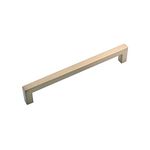 Hickory Hardware 1 Pack Solid Core Kitchen Cabinet Pulls, Luxury Cabinet Handles, Hardware for Doors & Dresser Drawers, 12 Inch Hole Center, Elusive Golden Nickel, Skylight Collection