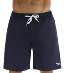 TYR Men's Challenger-x Board Shorts Swim Trunk, 8.5" Inseam, Navy, Large