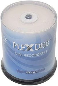 PlexDisc DVD+R 4.7GB 16x Branded Recordable Media Disc - 100pk Cake Box (FFP) 63C-815-BX