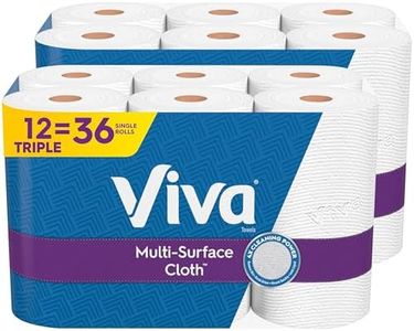 Viva Multi-Surface Cloth Paper Towels, 12 Triple Rolls, 165 Sheets Per Roll (2 Packs of 6)