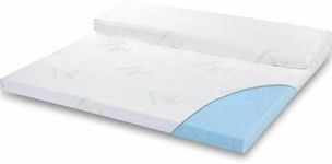 DreamZ 5cm Thickness Cool Gel Memory Foam Mattress Topper Bamboo Fabric Queen