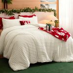 Bedsure Fluffy Comforter Set Queen 