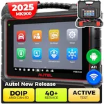 Autel MaxiCOM MK900 OBD2 Scanner: 2025 Same As MK900BT, Upgrade of MK808BT PRO MK808S MX808S, 40+ Service, 3000+ Active Tests, OE All System Diagnose, FCA Autoauth & SGW, No-IP Limitation