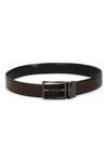 Van Heusen Leather_Mens__Belt_(Vhblgrgff200014_Black With Brown_L)