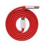 10W to 65W Type-C USB Cable for Xiaomi Redmi Note 9 Pro, Mi A3, Note 9, Note 7 Pro, 9 Power, Note 7S, 9 Prime USB Cable Original Like | Charger Cable | Quick Dash Warp Dart Flash Super Vooc Fast Charging Cable | Data Sync Cable | Type C to USB-A Cable (6 Amp, 1 Meter/3.2 Feet, TC7, Red)