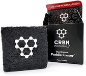 CRBN Pickleball Paddle Eraser, Best Carbon Fiber Pickle Ball Racket Cleaner, Fast & Easy Rubber Bar to Remove Ball Residue, Dirt, & Minor Scrapes/Scratches - Patent Pending