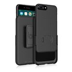 BELTRON iPhone 7/8 Plus Holster Case, Ultra Slim Protective Shell Grip Case & Swivel Belt Clip Holster Combo with Built-in Kickstand (iPhone 7 Plus & iPhone 8 Plus ONLY) - Black