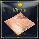 Genuine Copper Leaf Sheets - by Barnabas Blattgold - 100 Sheets - 14cm - Interleaf