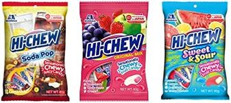 Hilary Hi-Chew Japanese Candy Variety Pack (3 Flavours) | Soda Pop, Sweet & Sour, Original Mix