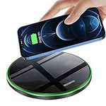 Wireless Charging Pad 20W Fast Wireless Charger Compatible with iPhone 14 Pro/14 13 12 11 Pro Max/13 12 Mini/SE/XS Max/XR/XS/X/8 Plus,Samsung Galaxy S22/S21/Note 20/S20/Note 10/S10/S9, Air Pods Pro