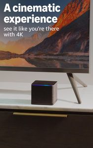 Amazon Fire TV Cube 4K Streaming Media Player – Hands-Free Alexa
