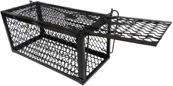 Animal Trap Cage Mouse Traps Reusable Metal Cage Trap to Catch Rodent,Mice,Squirrel,Weasel,Hamster,Chipmunk for Indoor or Outdoor (for Mouse/Rat cage 24x11x11cm)