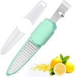 Rainspire Lemon Zester Tool with Channel Knife, Stainless Steel Citrus Zester Tool, Lemon Peeler, Zesters for Kitchen, Ultra Sharp 2-in-1 Tool Easily Creates Citrus Zest, Mint Green